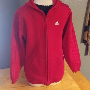 Adidas zip up hooded jacket